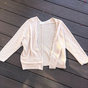 BECAAL Tan/Apricot Cardigan - SIZE SMALL